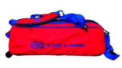 Vise 3 Ball Clear Top Roller/Tote Red/Blue