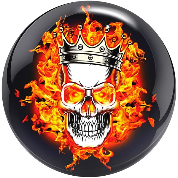 Brunswick Flaming Skull Viz-A-Ball 3 Brunswick Flaming Skull Viz-A-Ball